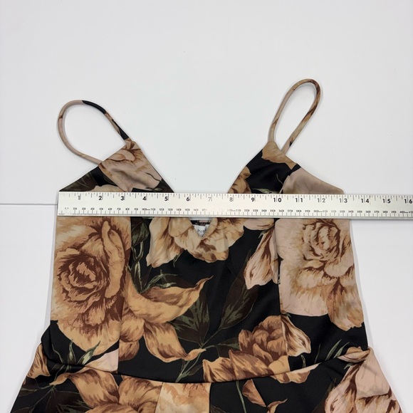 Purple Snow Floral Skort Romper Spaghetti Strap Mini - Picture 8 of 10